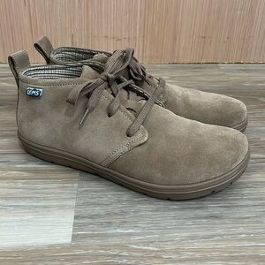 Lems Chukka size 9.5 men, 10.5 women, sandstone